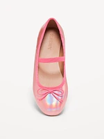 Shiny Metallic Ballet Flats for Girls