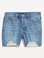 Curvy High-Waisted OG Jean Cut-Off Shorts -- 5-inch inseam