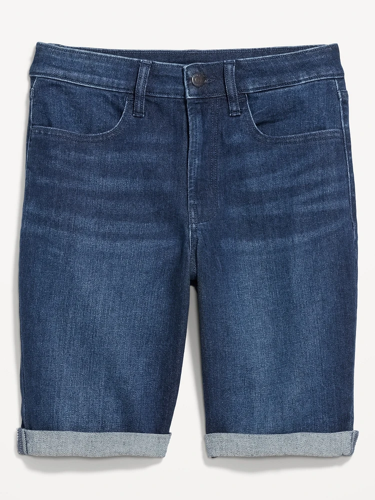 High-Waisted Wow Jean Shorts -- 9-inch inseam