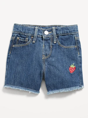 Embroidered Jean Shorts for Toddler Girls