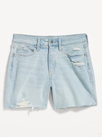 Curvy High-Waisted OG Jean Cut-Off Shorts -- 5-inch inseam