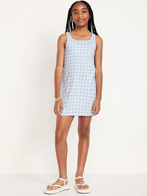 Printed Sleeveless Swing Dress for Girls