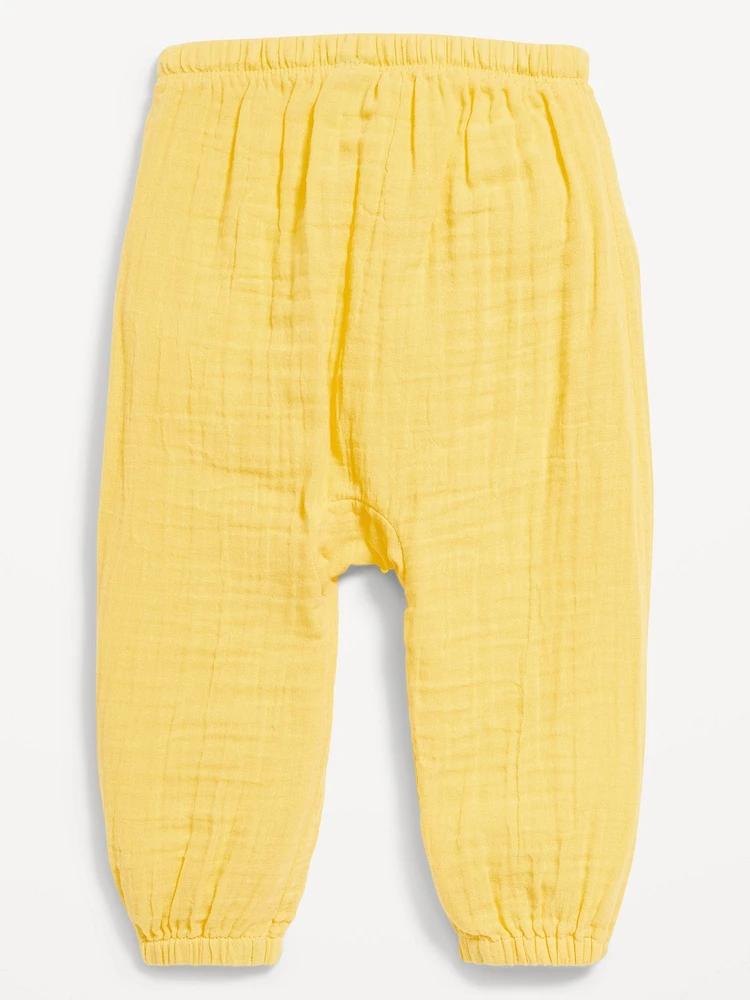 Double-Weave Jogger Pants for Baby