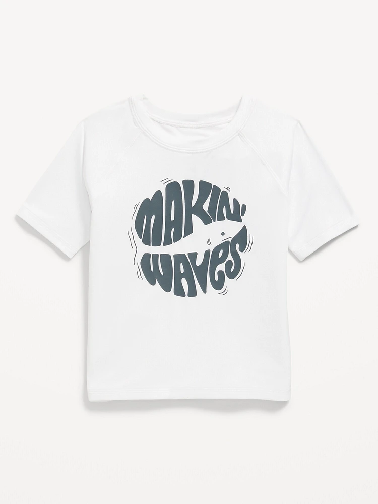 Rashguard Graphic Swim Top for Toddler Boys