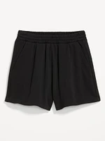 Extra High-Waisted SoComfy Sweat Shorts -- 3-inch inseam