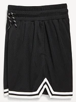High-Waisted Mesh Basketball Shorts for Girls