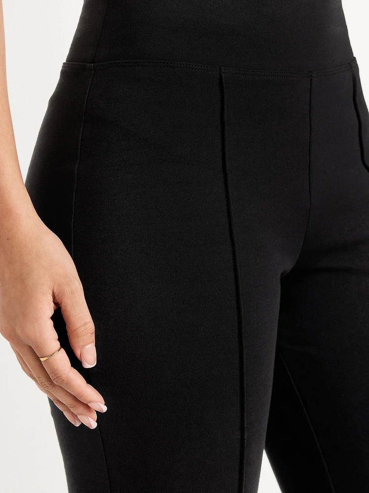 High-Waisted Dynamic Fleece Crop Kick Flare Sweatpants