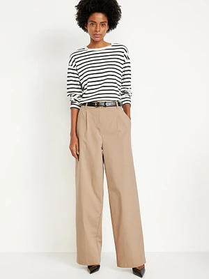 Extra High-Waisted Taylor Wide-Leg Trouser Pants