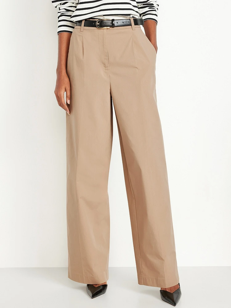 Extra High-Waisted Taylor Wide-Leg Trouser Pants