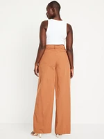 Extra High-Waisted Taylor Wide-Leg Trouser Pants