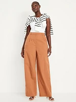 Extra High-Waisted Taylor Wide-Leg Trouser Pants
