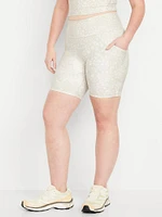 High-Waisted PowerSoft Biker Shorts -- 8-inch inseam