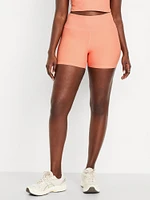 High-Waisted PowerSoft Biker Shorts -- 4-inch inseam
