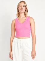 Exhale Seamless V-Neck Rib Tank
