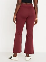 High-Waisted Dynamic Fleece Crop Kick Flare Sweatpants