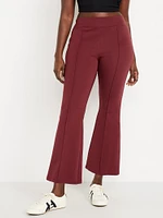 High-Waisted Dynamic Fleece Crop Kick Flare Sweatpants