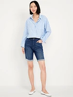 High-Waisted Wow Jean Shorts -- 9-inch inseam