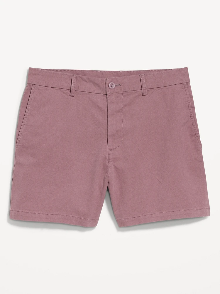 Slim Built-In Flex Rotation Chino Shorts -- 5-inch inseam