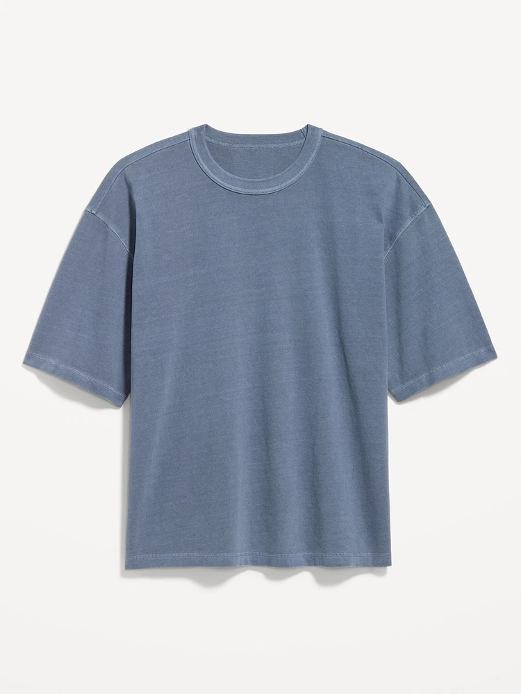 Garment-Dyed Cropped T-Shirt
