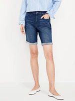 High-Waisted Wow Jean Shorts -- 9-inch inseam