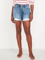 Curvy High-Waisted OG Jean Cut-Off Shorts -- 5-inch inseam
