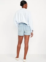 Curvy High-Waisted OG Jean Cut-Off Shorts -- 5-inch inseam