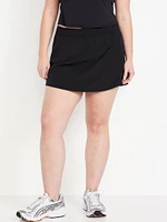 Mid-Rise StretchTech Skort -- 3-inch inseam
