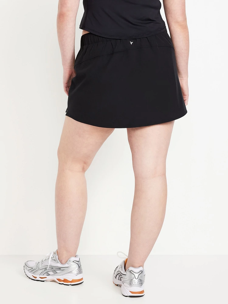 Mid-Rise StretchTech Skort -- 3-inch inseam