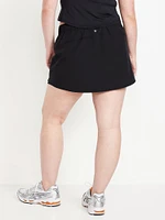 Mid-Rise StretchTech Skort -- 3-inch inseam