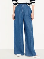 Extra High-Waisted Taylor Wide-Leg Trouser Pants