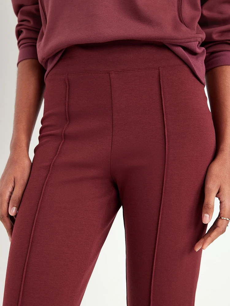High-Waisted Dynamic Fleece Crop Kick Flare Sweatpants