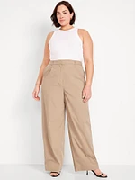 Extra High-Waisted Taylor Wide-Leg Trouser Pants