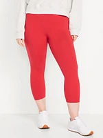 High-Waisted Fashion Layering Cropped Legging