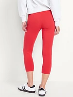 High-Waisted Fashion Layering Cropped Legging