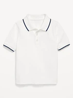 Short-Sleeve Pique Polo Shirt for Toddler Boys