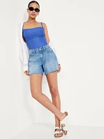 Matte Cutout Back One-Piece Swimsuit