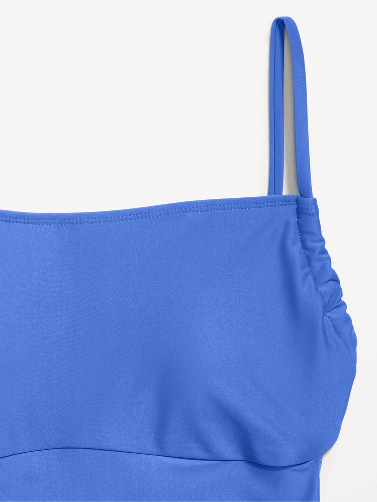 Matte Cutout Back One-Piece Swimsuit