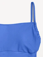 Matte Cutout Back One-Piece Swimsuit