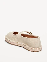 Mary-Jane Espadrille Flats for Girls