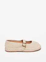 Mary-Jane Espadrille Flats for Girls