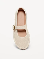 Mary-Jane Espadrille Flats for Girls