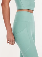 High-Waisted PowerSoft Crop Pocket Leggings