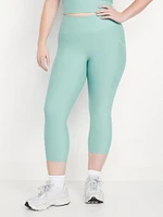 High-Waisted PowerSoft Crop Pocket Leggings
