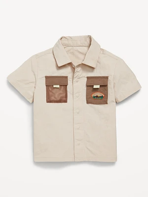 Short-Sleeve Ripstop Pocket Shirt for Toddler Boys