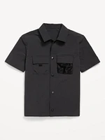 Short-Sleeve Ripstop Pocket Shirt for Boys