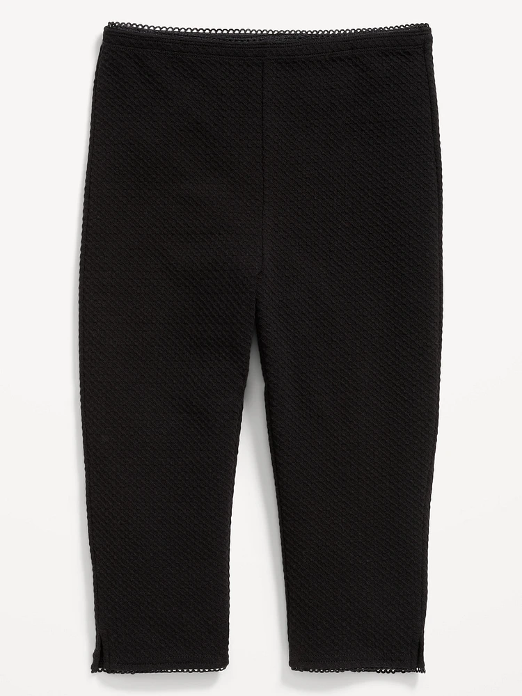 High-Waisted Capri Leggings for Girls