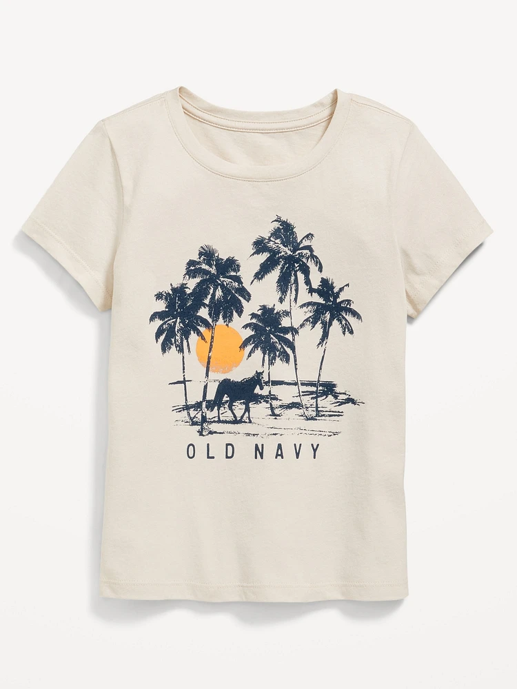 Short-Sleeve Logo-Graphic T-Shirt for Girls