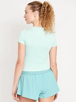 Exhale Seamless Fitted Rib T-Shirt