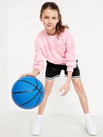 High-Waisted Mesh Basketball Shorts for Girls