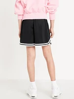 High-Waisted Mesh Basketball Shorts for Girls